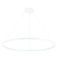 Fantasia Guri round LED pendant light, white, Ø120cm, 125W, 3000K dimmable, aluminium/acrylic, IP20