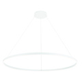 Suspension ronde Fantasia Guri LED blanche, Ø120cm, 125W, 3000K dimmable, aluminium/plexi, IP20