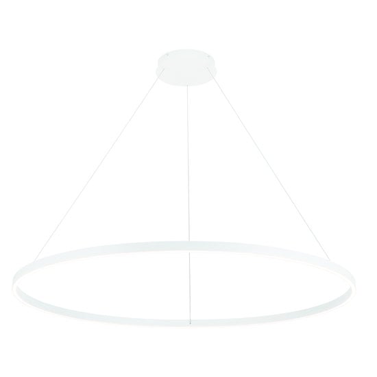Fantasia Guri round LED pendant light, white, Ø120cm, 125W, 3000K dimmable, aluminium/acrylic, IP20