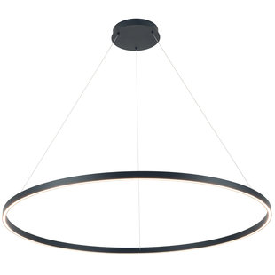 Lámpara colgante diseño redondo LED negro o blanco 105W 1200mm Ø iluminar arriba y abajo