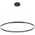 Hanglamp design rond LED zwart of wit 105W 1200mm Ø licht up en down