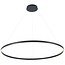 Lámpara colgante redonda Fantasia Guri LED blanca, Ø120cm, 125W, 3000K regulable, aluminio/plexi, IP20