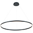 Luminaire suspendu design rond LED noir ou blanc 105W 1200mm Ø lumière haut et bas