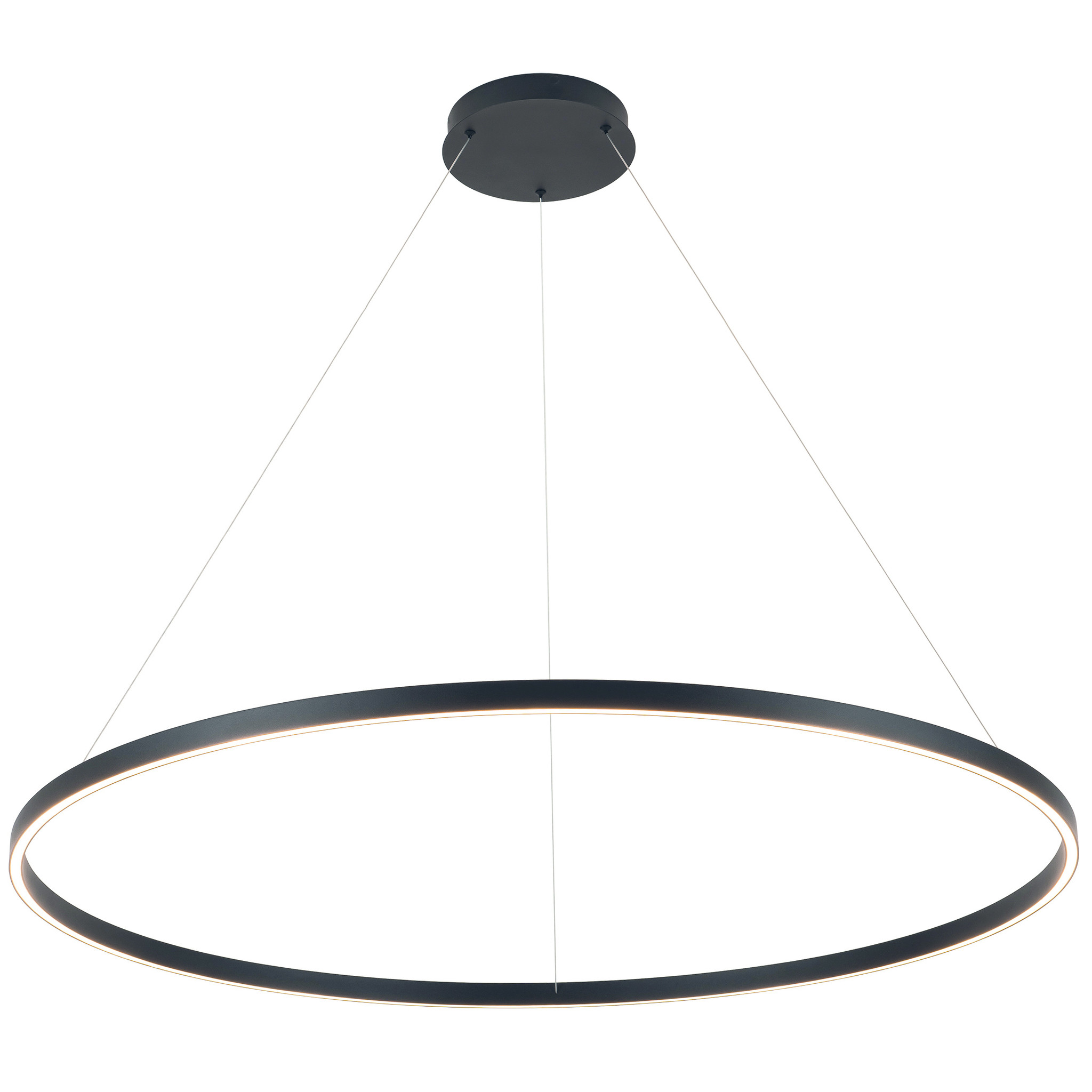 metro Onderdrukker schoonmaken Hanglamp design rond LED zwart of wit 105W 1200mm Ø licht up en down | My  Planet LED
