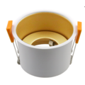 Einbaustrahler 90mm schwarzgold/weiß tief GU10