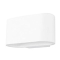 Wall light plaster oval up down 180mm wide with G9