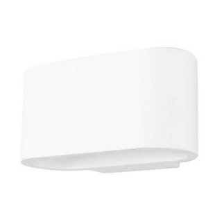 Wall light plaster oval up down 180mm wide with G9