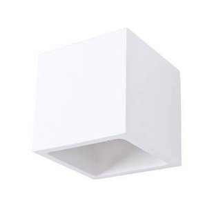 Wall lamp plaster square up down 115mm wide G9 fitting