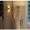 Wall lamp plaster square up down 115mm wide G9 fitting