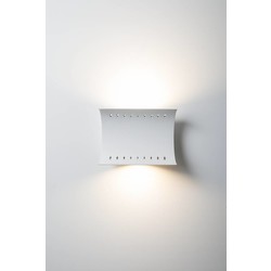 Applique murale design courbe blanche 51W LED + 12W LED