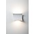 Wall light design curve white with 51W LED + 12W LED