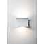 Aplique de pared diseño curva blanco con LED de 51W + LED de 12W