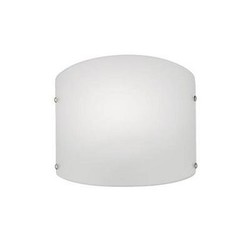 Wandlamp glas ovaal 295mm breed met E27 fitting