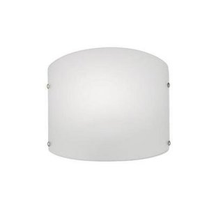 Wandlamp glas ovaal 295mm breed met E27 fitting