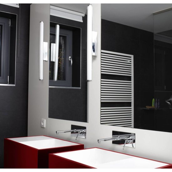 Applique murale Indigo Mira 620 pour salle de bain, 620 mm de large, culot G5 pour tube T5 (non inclus), IP44.