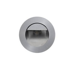 Wall light metal LED stainless steel recessed Ã˜ 92mm 1W