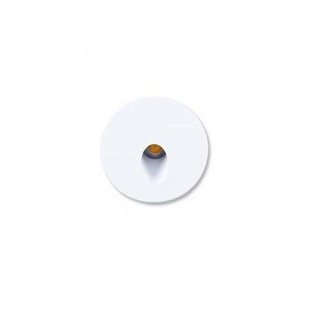 Indigo Einbau-Wandleuchte LED weiß rund 65mm 3,3W warmweiß