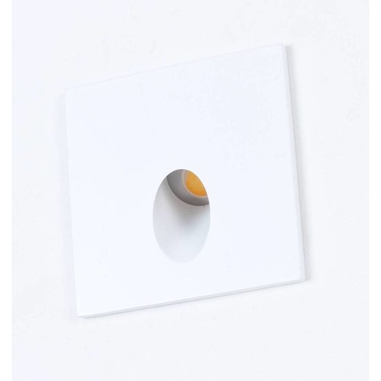 Wandlamp inbouw vierkant design LED 65mm breed 3,3W