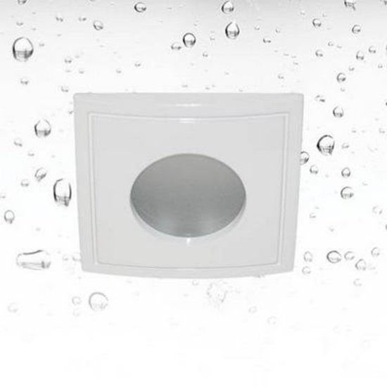 Downlight IP65 quadratisch 82mm breit für GU10 Strahler