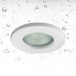 Inbouwspot IP65 rond chroom 82mm voor GU10 (excl. lamp)