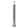 Indigo tuinpaal verlichting inox 304, grijs/zilver, 700mm hoog, Ø76-90mm, E27 fitting (lamp niet inbegrepen), IP44