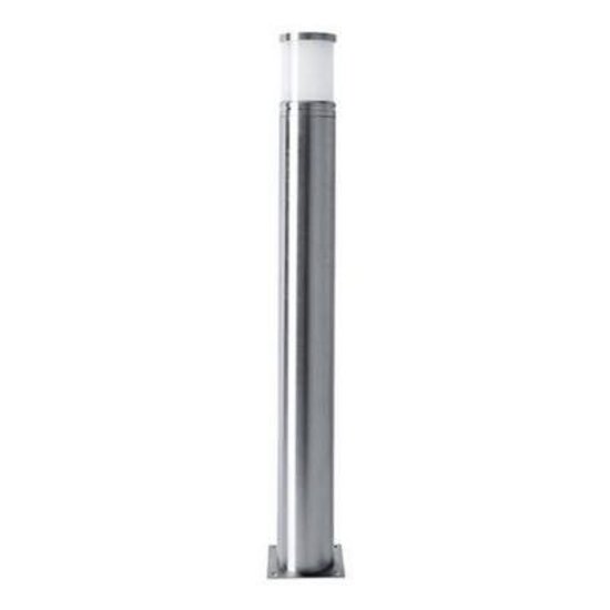 Indigo garden bollard light, inox 304, grey/silver, 700mm high, Ø76-90mm, E27 fitting (bulb not included), IP44