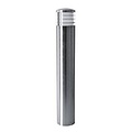 Borne lumineuse Indigo grise en inox 304, 600mm de haut, 102mm de large, culot E27 (ampoule non incluse), IP44