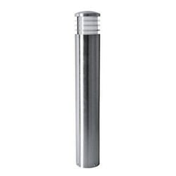 Borne lumineuse Indigo grise inox 304, 600mm, culot E27