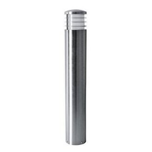 Indigo tuinpaal grijs inox 304, 600mm hoog, E27-fitting