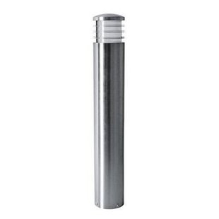 Pilona gris claro de 600 mm de alto por 102 mm de ancho para casquillo E27