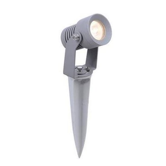 Bodenstrahler LED IP65 grau auf Halterung 170mm hoch 3W