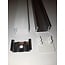 Fantasia Styxx LED profiel opbouw 21 x 21 mm, 3 meter, aluminium met mat afdekkapje voor ledstrips
