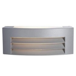 Outdoor wall light silver recessed 285mm wide 112mm H E27