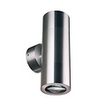 Outdoor wall light up down 196mm high 2xGU10 aluminium