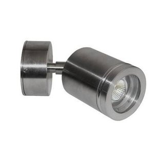 Außenwandleuchte LED ausrichtbar 85mm hoch 4W Aluminium