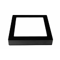 Fantasia plafón cuadrado LED negro-blanco, 235x235mm, 18W, 1440 lúmenes, 3000K, regulable, IP20