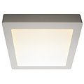 Dimmable ceiling lamp square LED white black 235x235mm 18W
