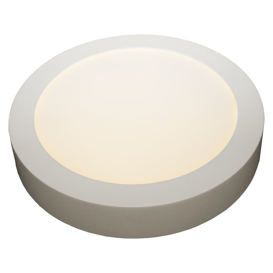 Fantasia FLUKE aplique de pared LED regulable, redondo, borde negro, 18W, 1440 lúmenes, blanco cálido 3000K