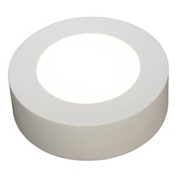 Fantasia Fluke small round wall light white black rim 6W