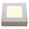 Fantasia FLUKE applique murale carrée noire, LED intégrée 6W, 480 lumens, 3000K blanc chaud, gradable, 120x120mm