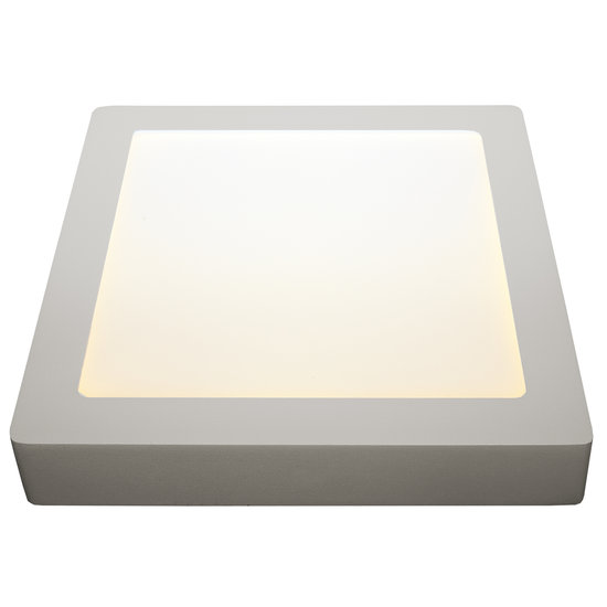 Dimmbare Deckenleuchte quadratisch LED weiß schwarz 175x175mm 12W