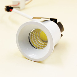 Recessed spot 35mm black or white LED 3W IP44