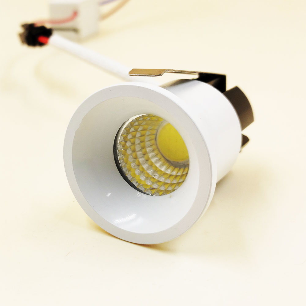 Vedhæft til Velkommen Høj eksponering Recessed spot 35mm black or white IP44 waterproof LED 3W | Myplanetled