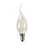 Lampe bougie LED dimmable 2W filament col de cygne