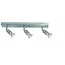 Plafonnier GU10x3 blanc, gris, bronze, verre 400mm de long