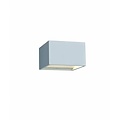 Fantasia Niobe wall light LED square up-down, 4W integrated LED, 3000K, 102x102x63mm, grey aluminium, IP20