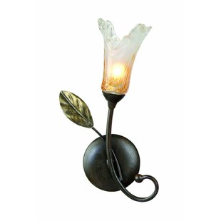 Wall lamp antique black gold with 1xG9 28W 270mm high