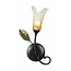 Wall lamp antique black gold with 1xG9 28W 270mm high