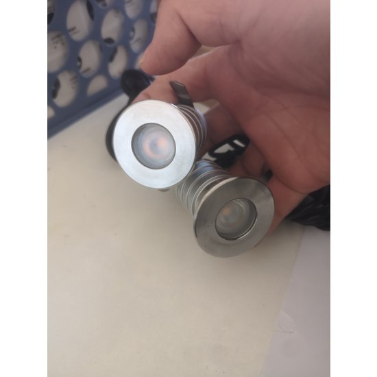Inbouwspot mini diameter 42mm IP67 dimbaar inox