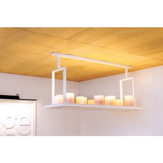 Authentage Lámpara colgante con velas bronce rural 12 x LED 125cm